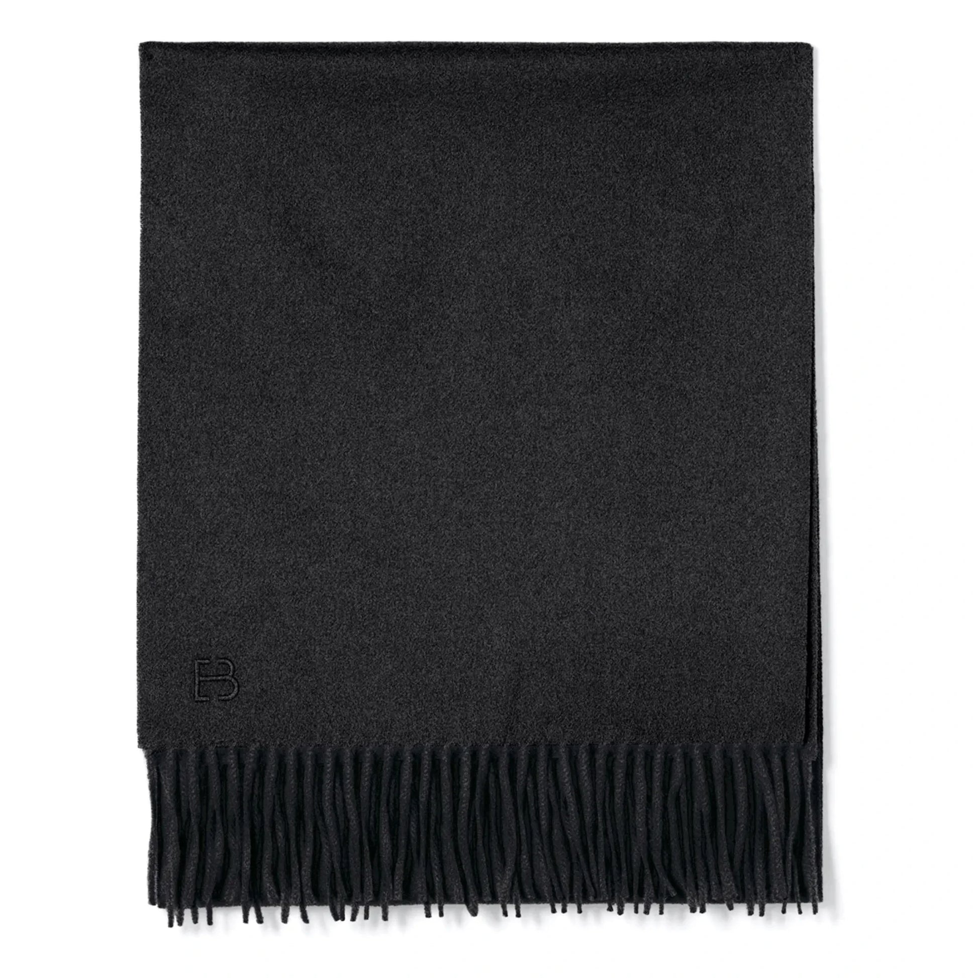 Bompard - Classic EB Cashmere Scarf | Charcoal