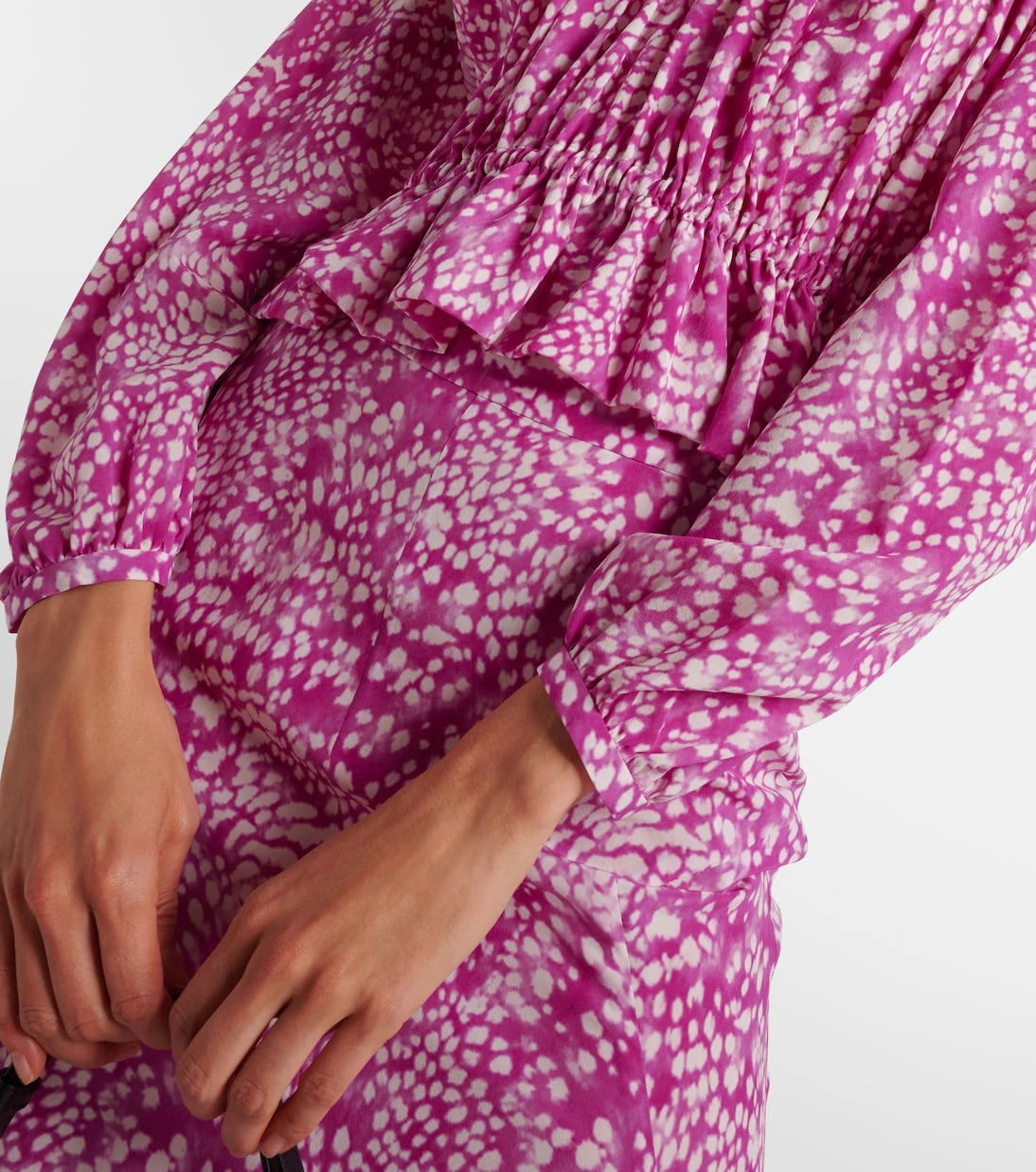 Isabel Marant - Gelina printed silk-blend top