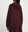Max Mara Red Wool-Cashmere Knitted Hoodie
