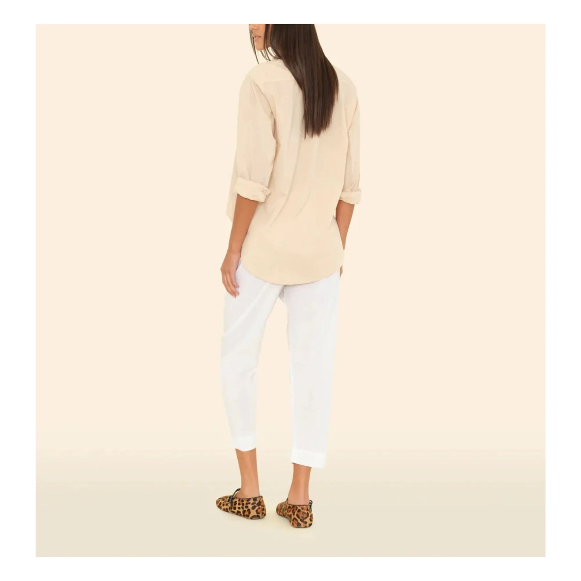 Xirena - Draper Cotton Poplin Trousers | White