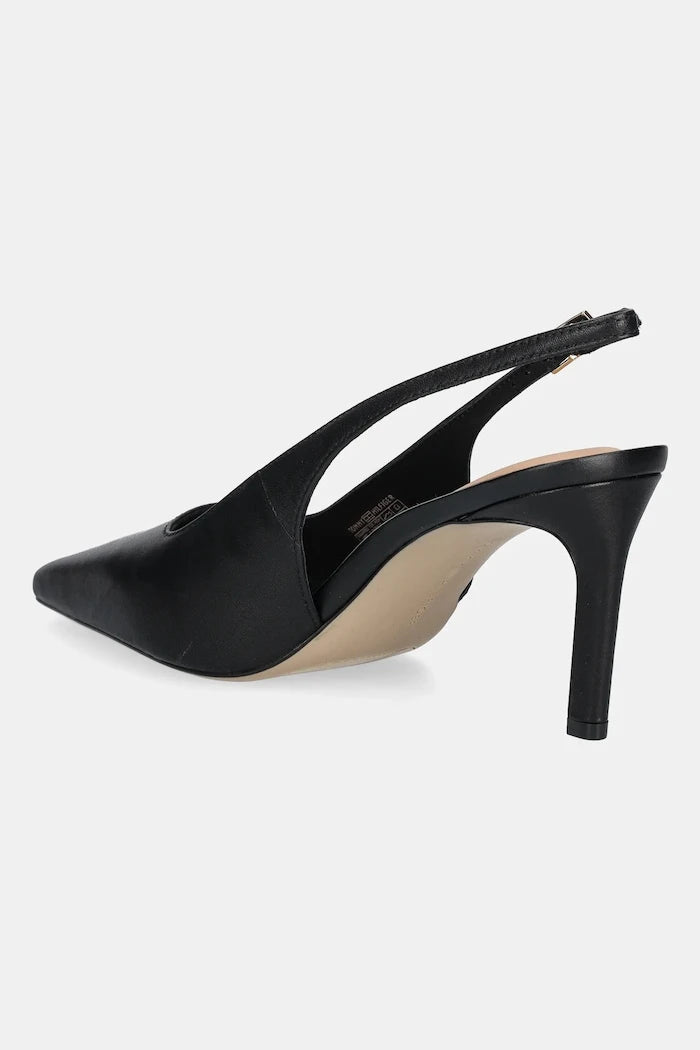 Кожени обувки с тънък ток Tommy Hilfiger SQUARED TOE HIGH HEEL SLINGBACK