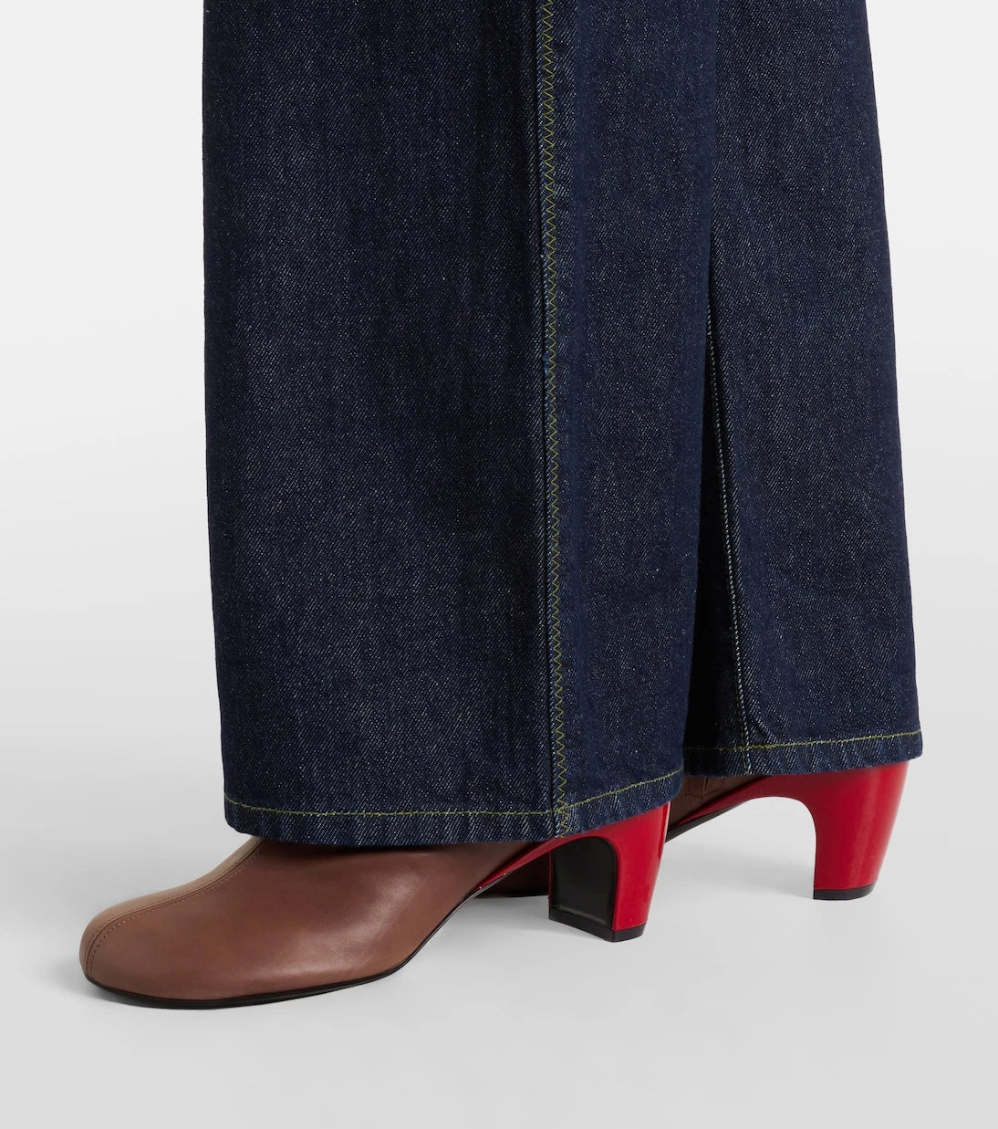 Dries Van Noten - 65 leather ankle boots