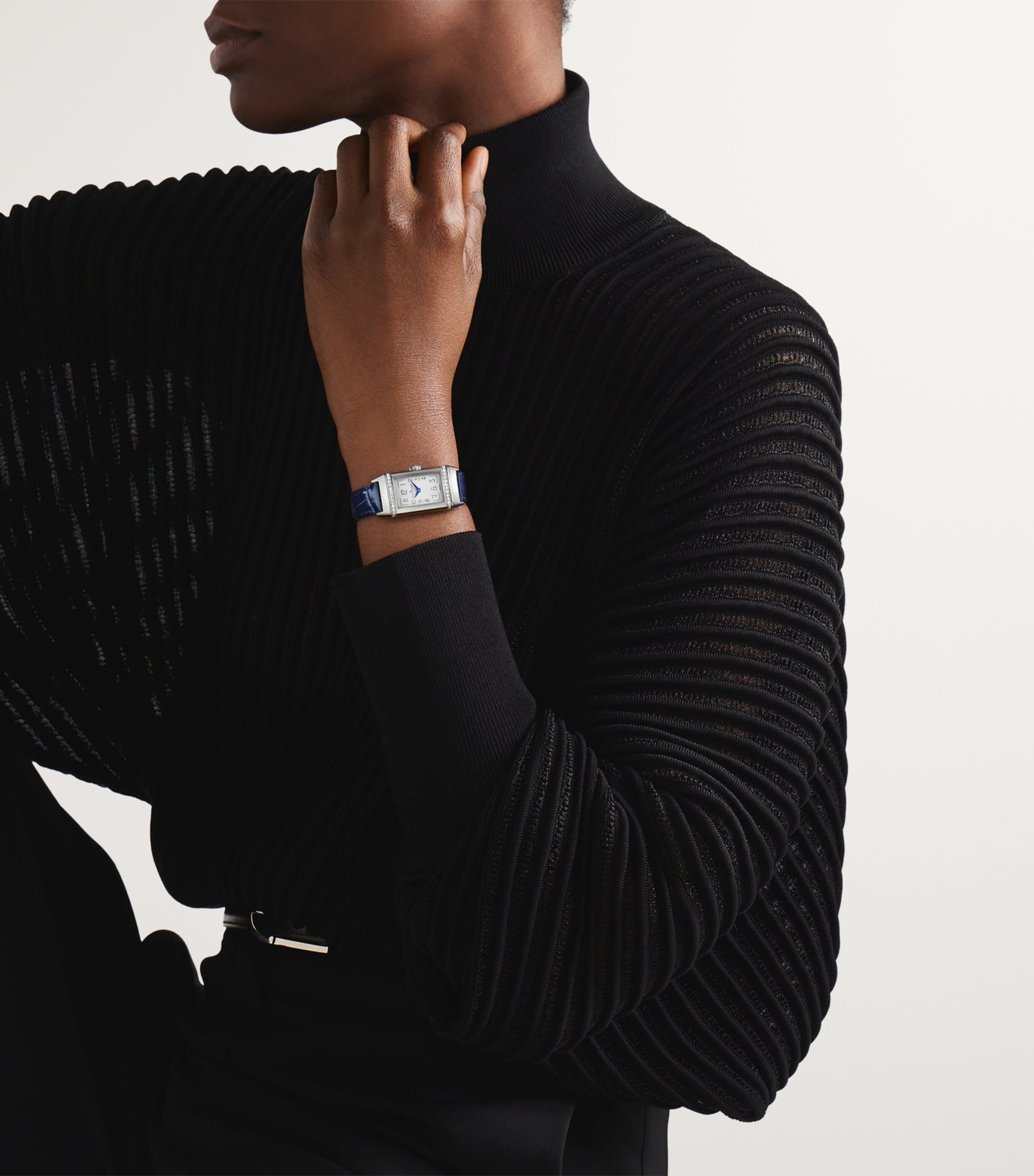 Stainless Steel and Diamond Reverso One Duetto Watch 20mm