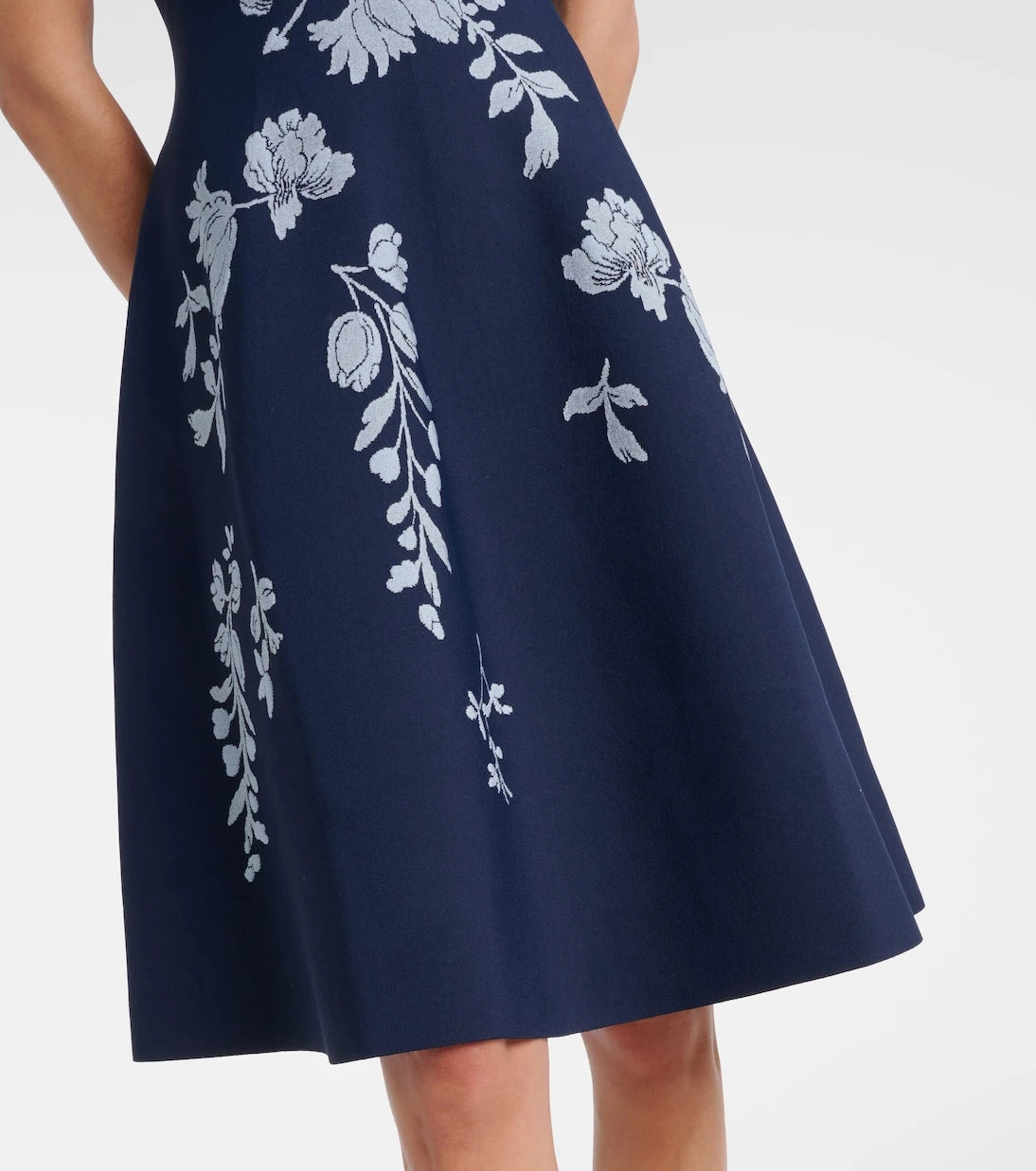 Carolina Herrera - Floral jacquard midi dress