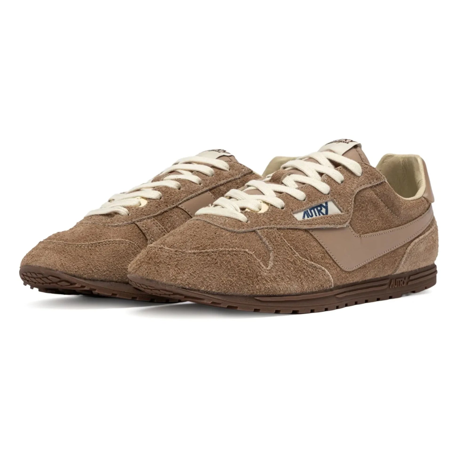 Autry - Windspin Low Suede and Leather Basket | Light brown