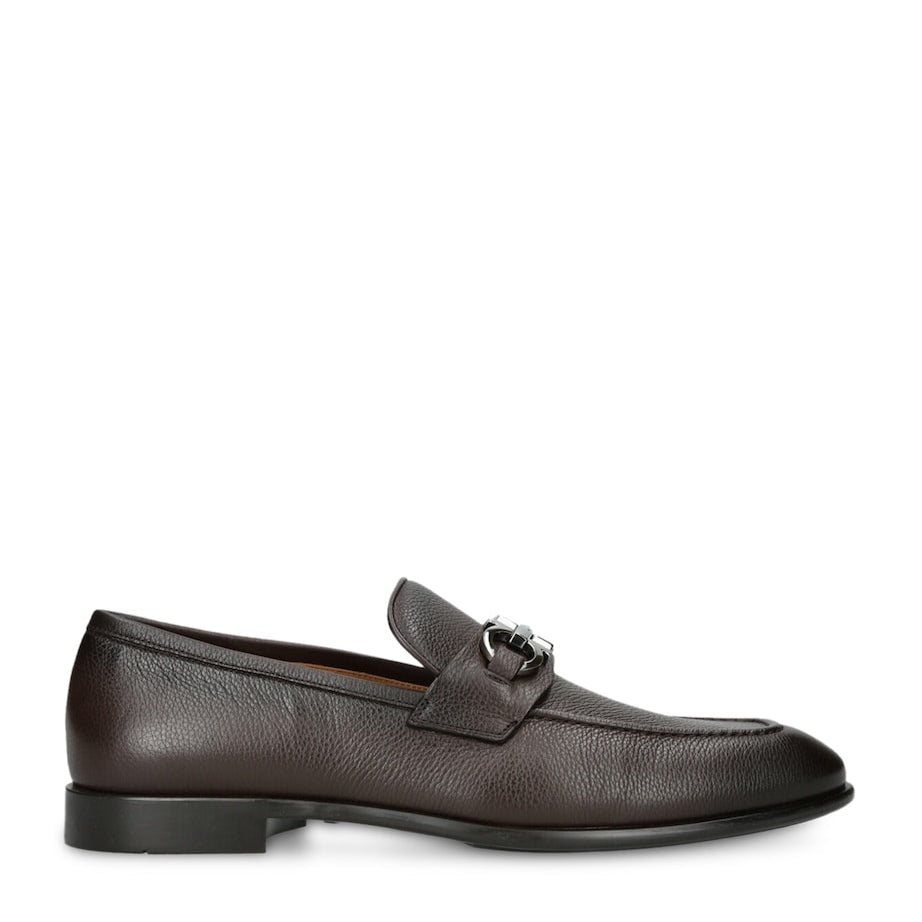 Salvatore Ferragamo Leather Foster Gancho Loafers