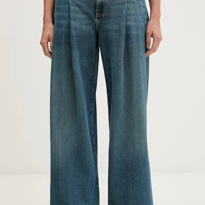 Guess Jeans wide leg kadın jean pantolon
