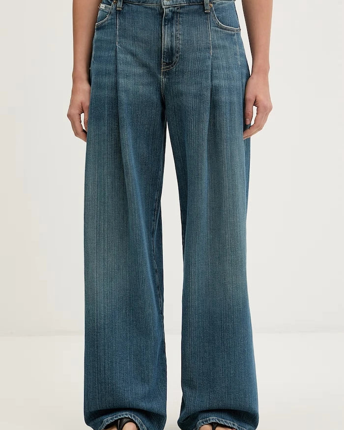 Guess Jeans wide leg kadın jean pantolon