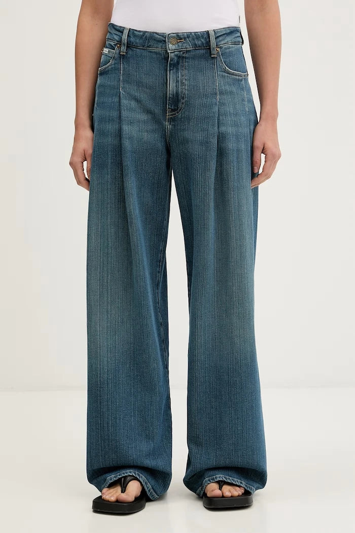 Guess Jeans wide leg kadın jean pantolon