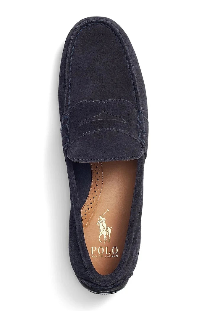 Велурени мокасини Polo Ralph Lauren Reynold