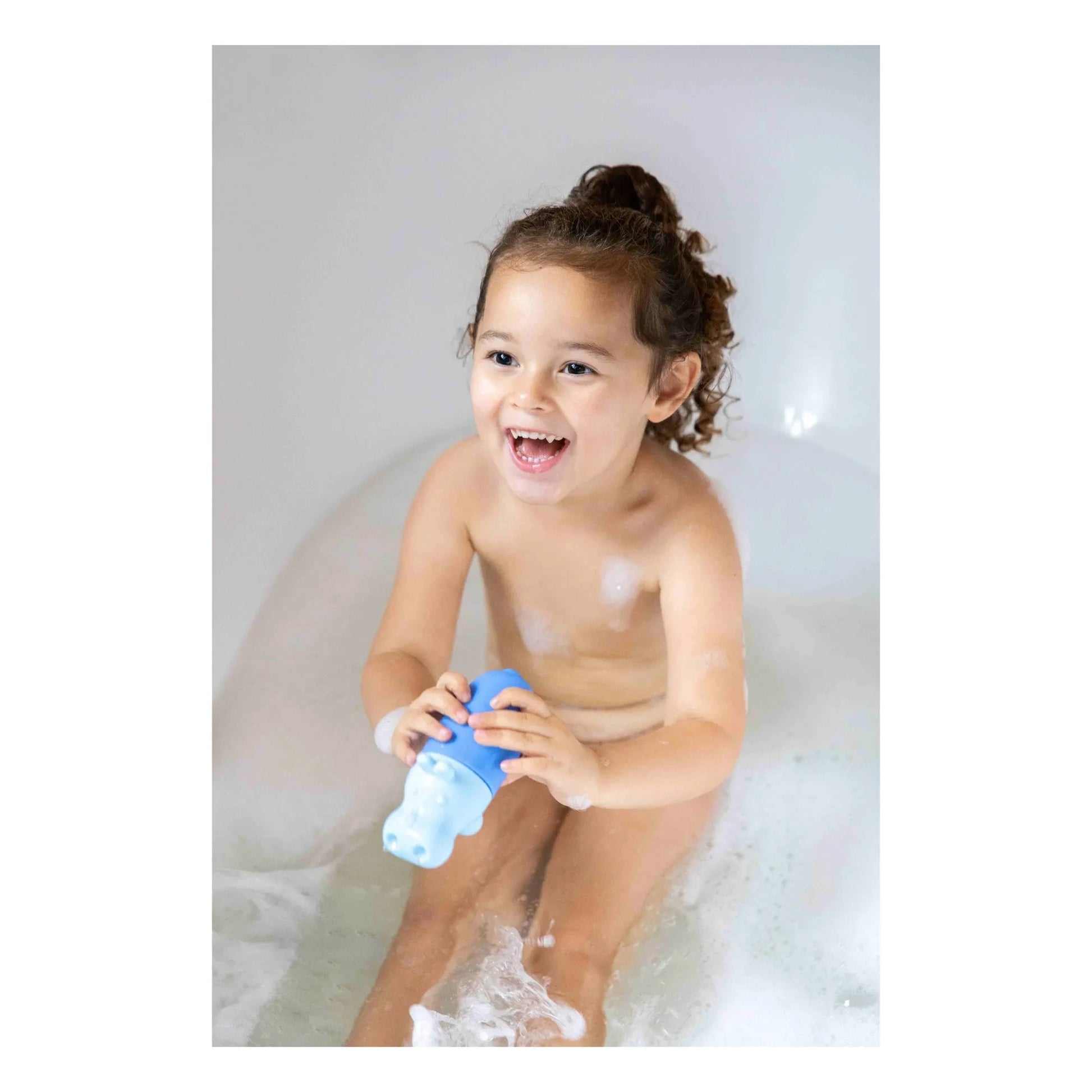 Quut - Squeezi Hippo bath toy | Blue