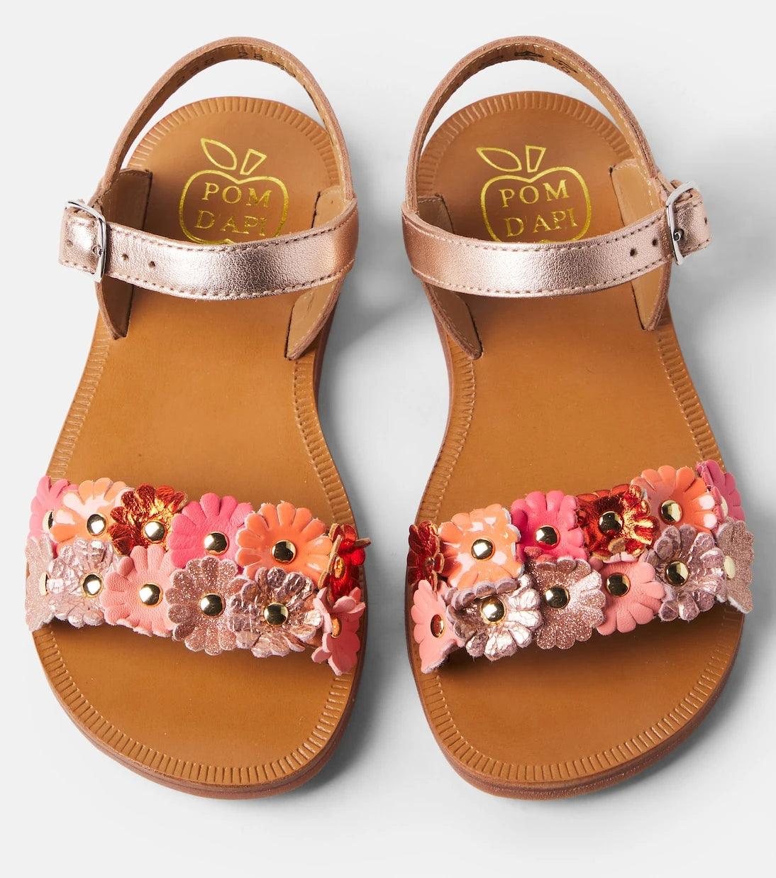 Pom d'Api - Plagette Multi Flo leather sandals