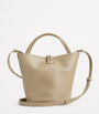Neutral Small Leather Liberta Bucket Bag