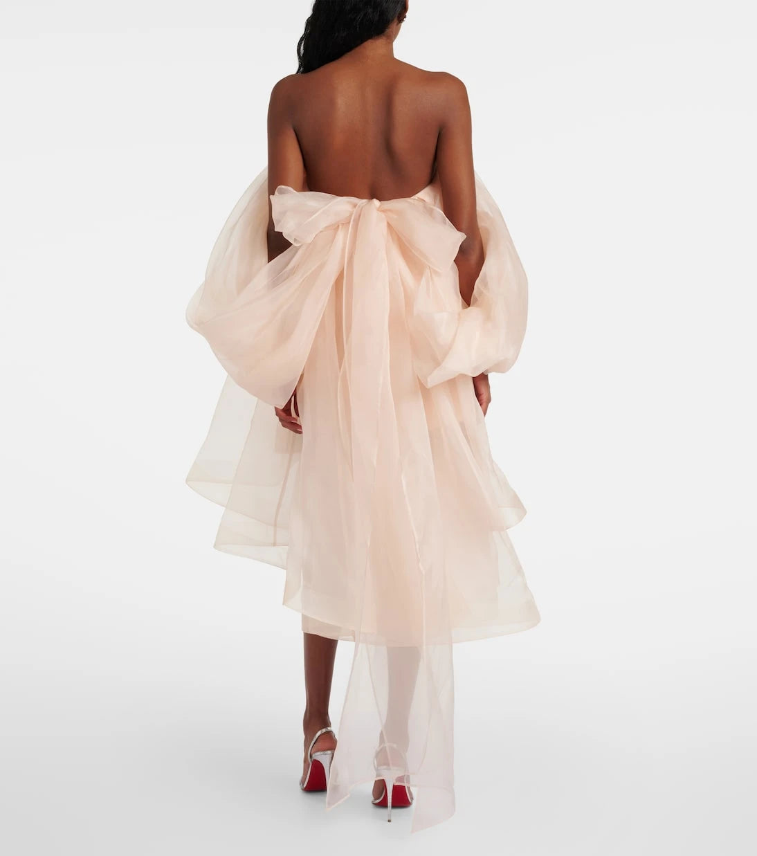 Zimmermann - Crush silk organza bustier dress
