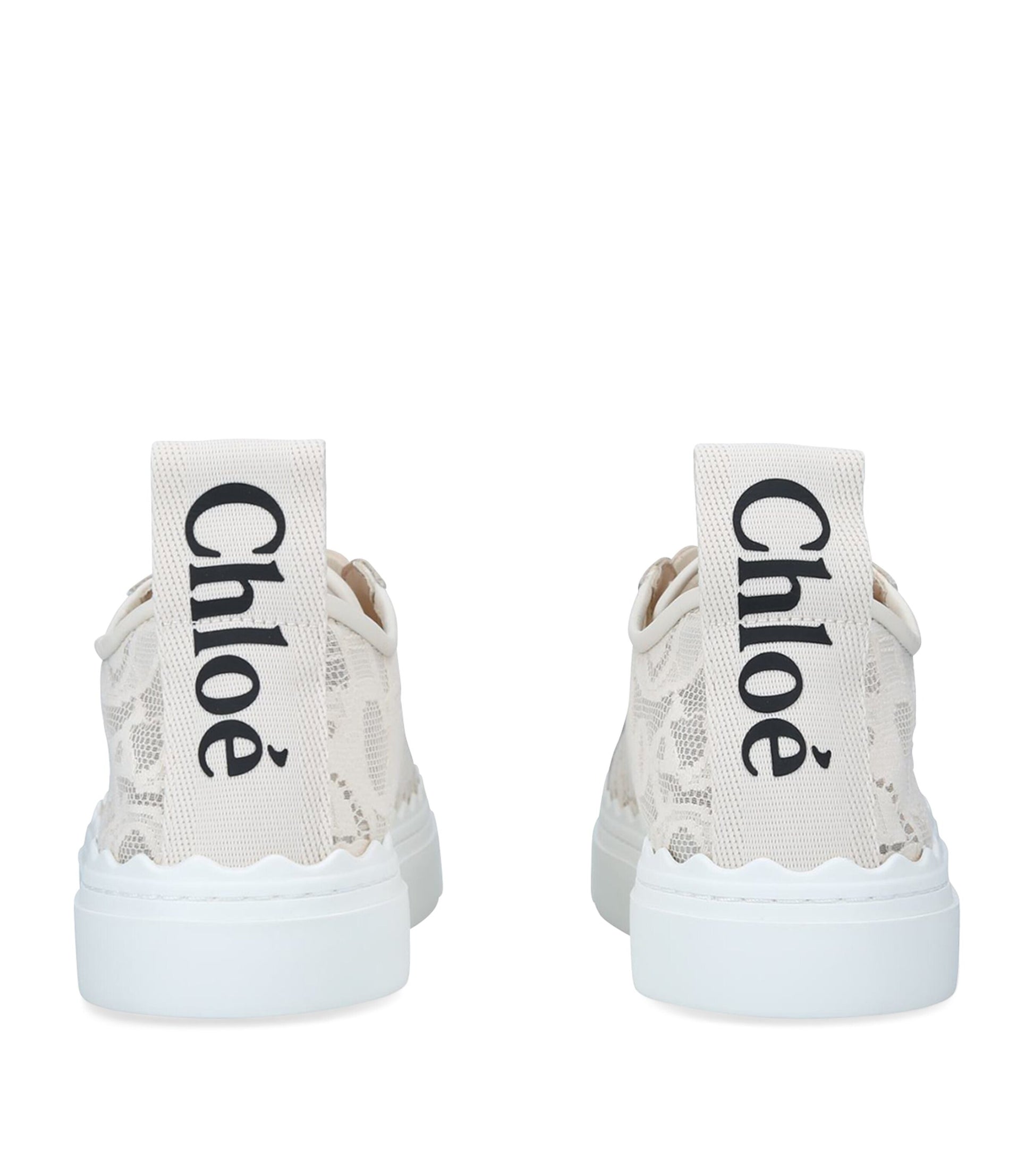 Chloé Beige Lace Lauren Sneakers