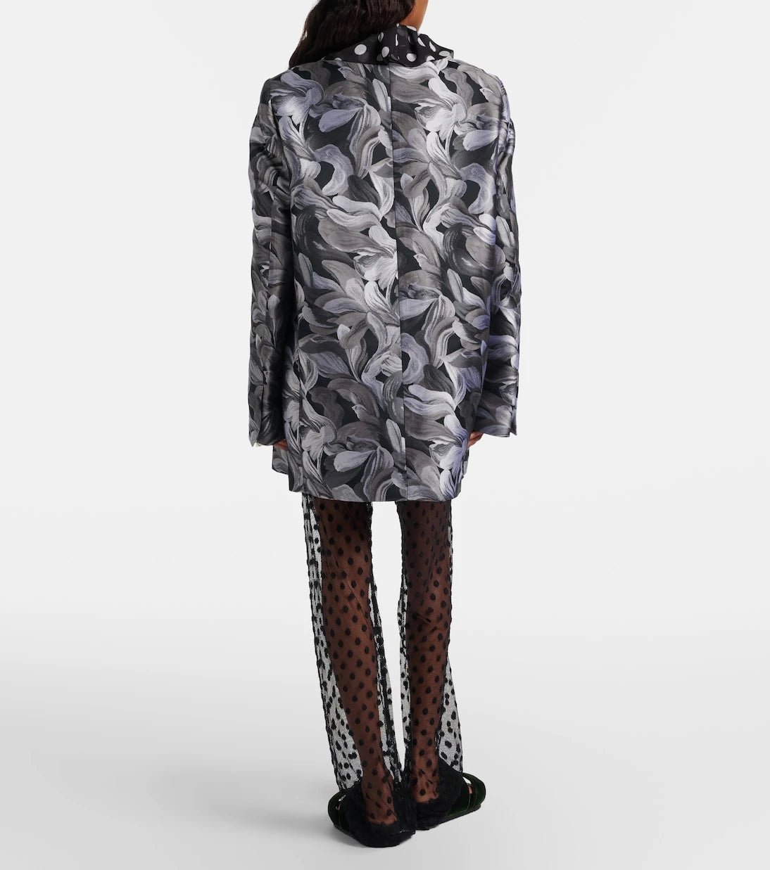 Dries Van Noten - Polka-dot mesh slim pants