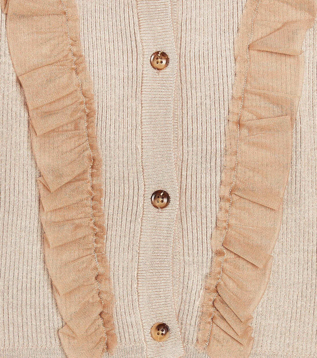 Donsje - Darine ruffled wool-blend cardigan