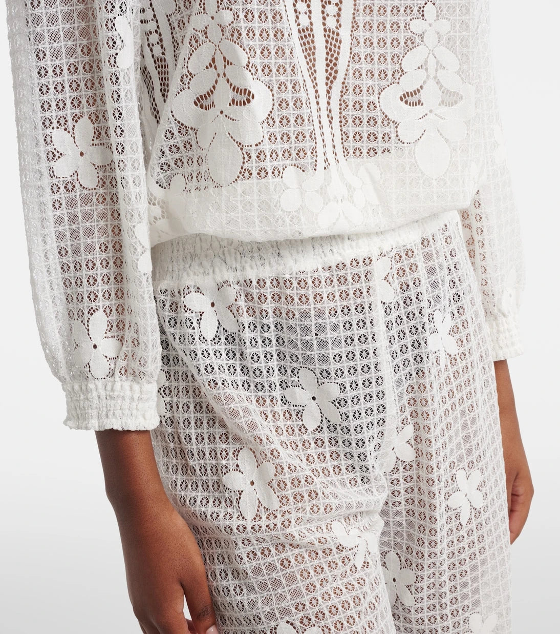 Melissa Odabash - Tully crochet cotton-blend jumpsuit