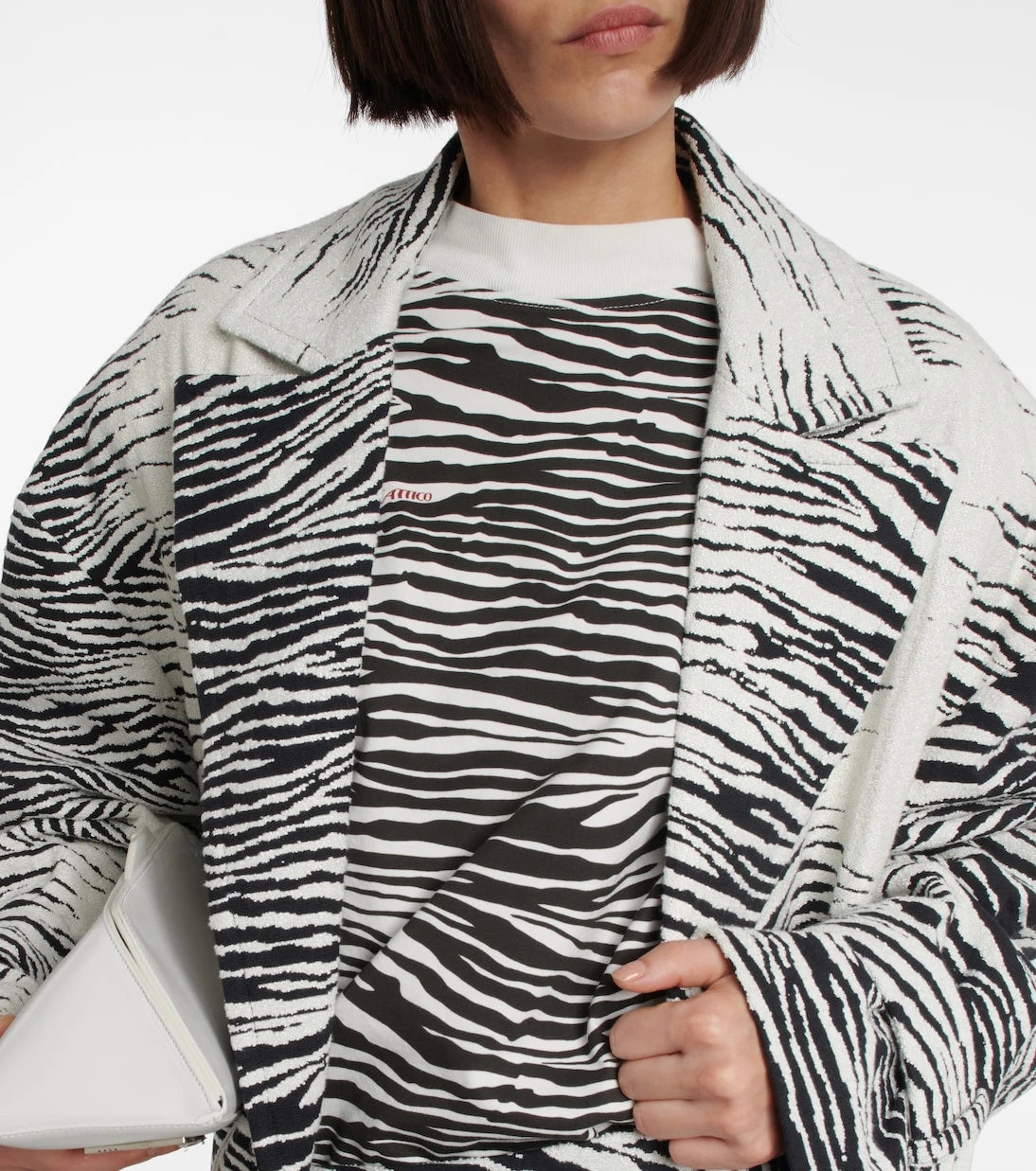 The Attico - Oversized cotton-blend coat