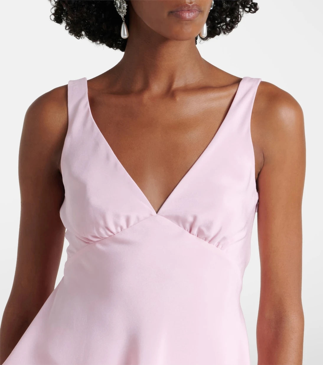 Rodarte - Floral-appliqué silk crêpe top