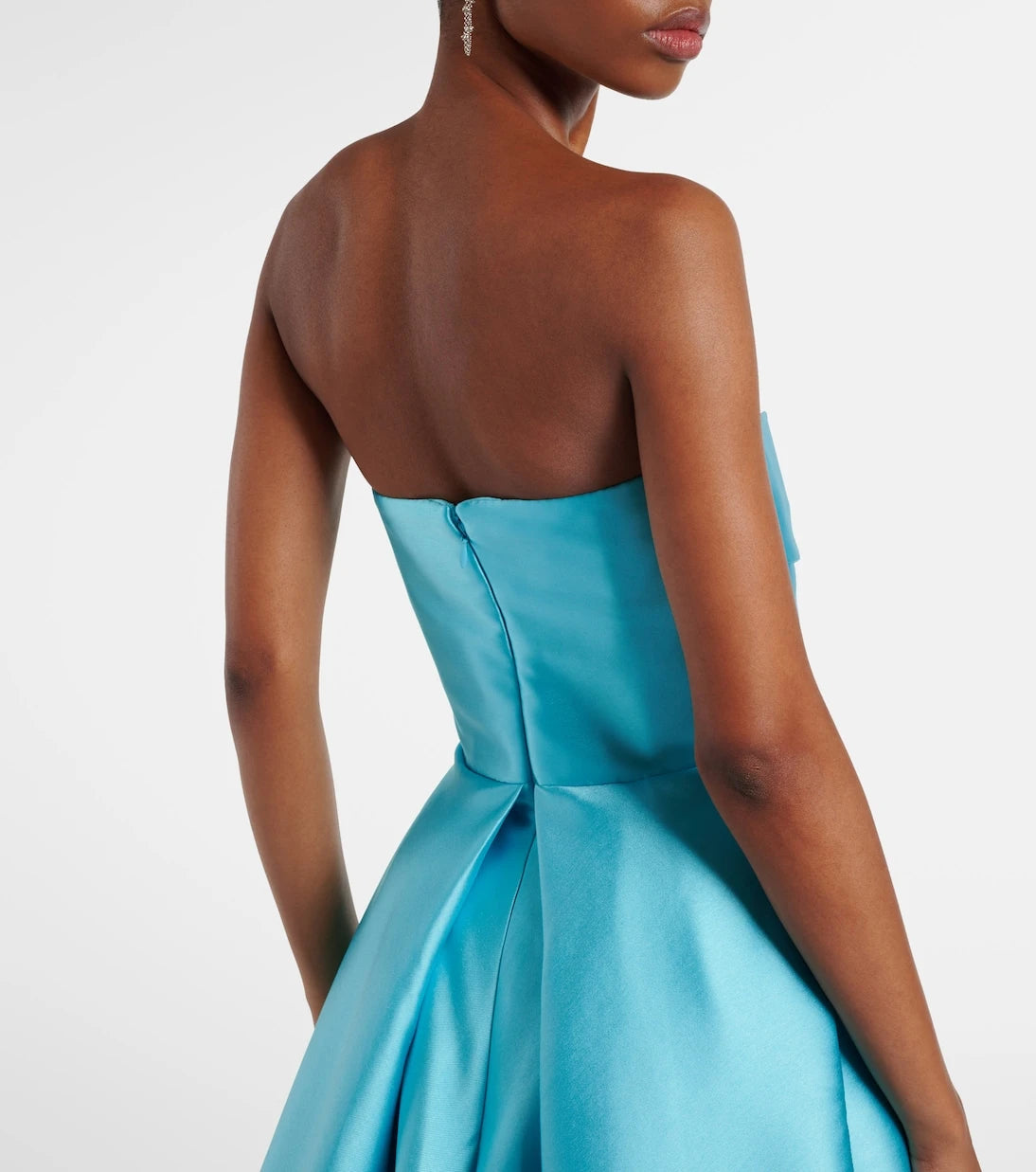 Solace London - Strapless satin twill gown