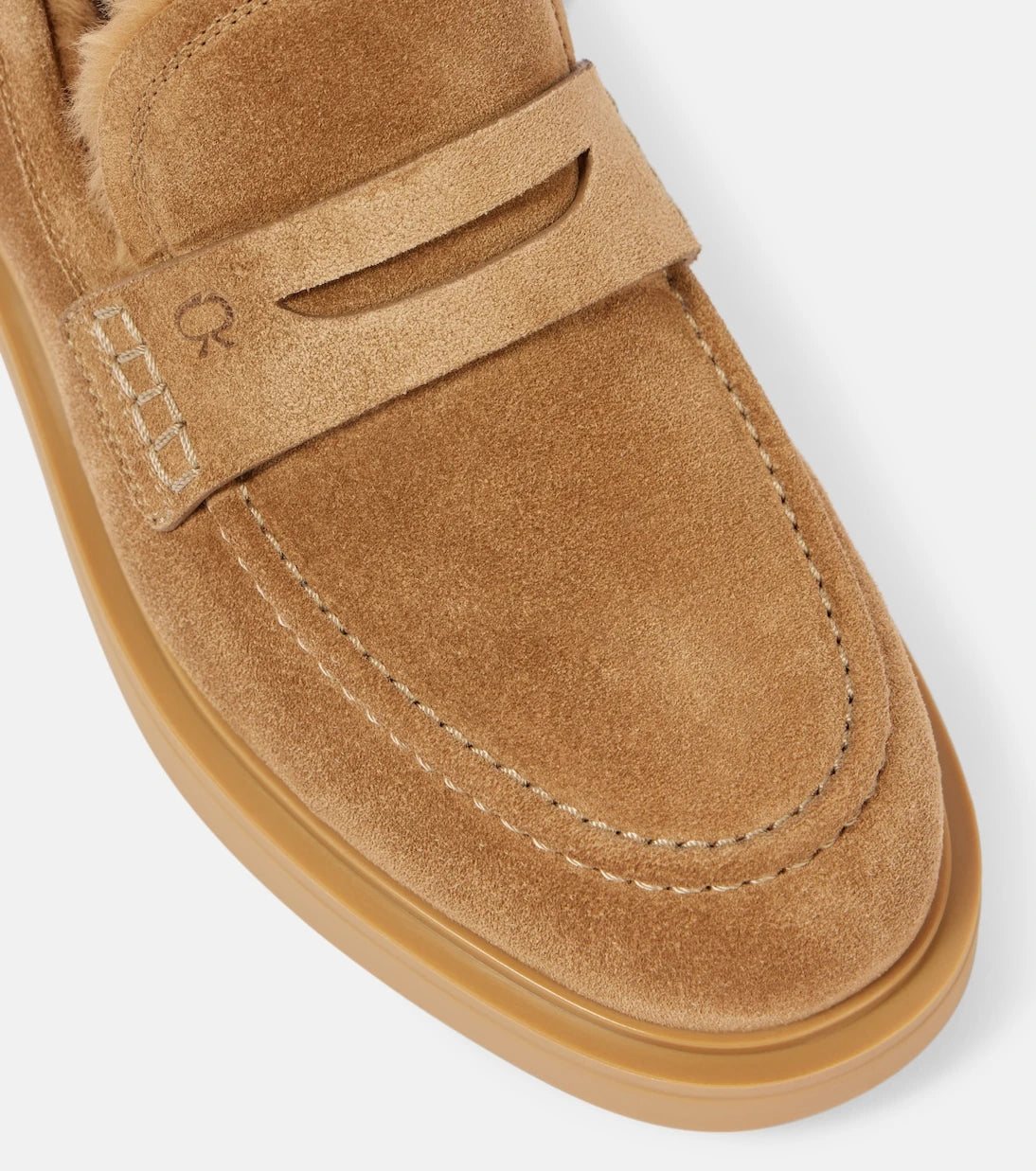 Gianvito Rossi - Harris suede penny loafers