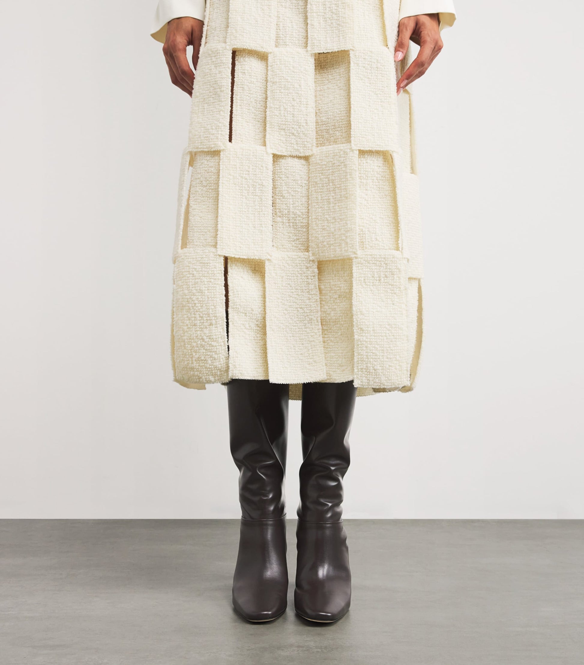 Dear Frances Brown Leather Alma Knee High Boots 70