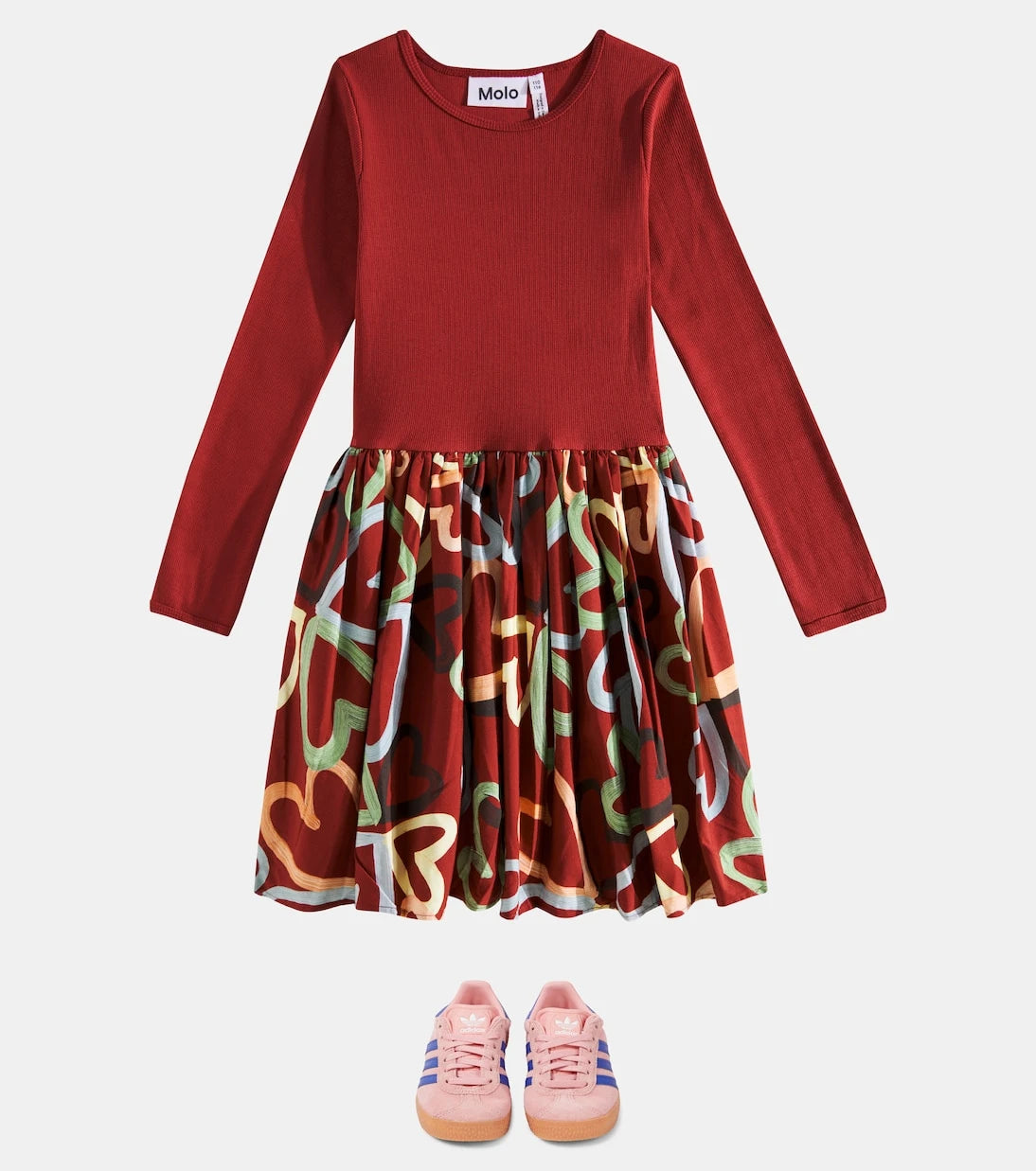 Molo - Casie printed cotton-blend dress