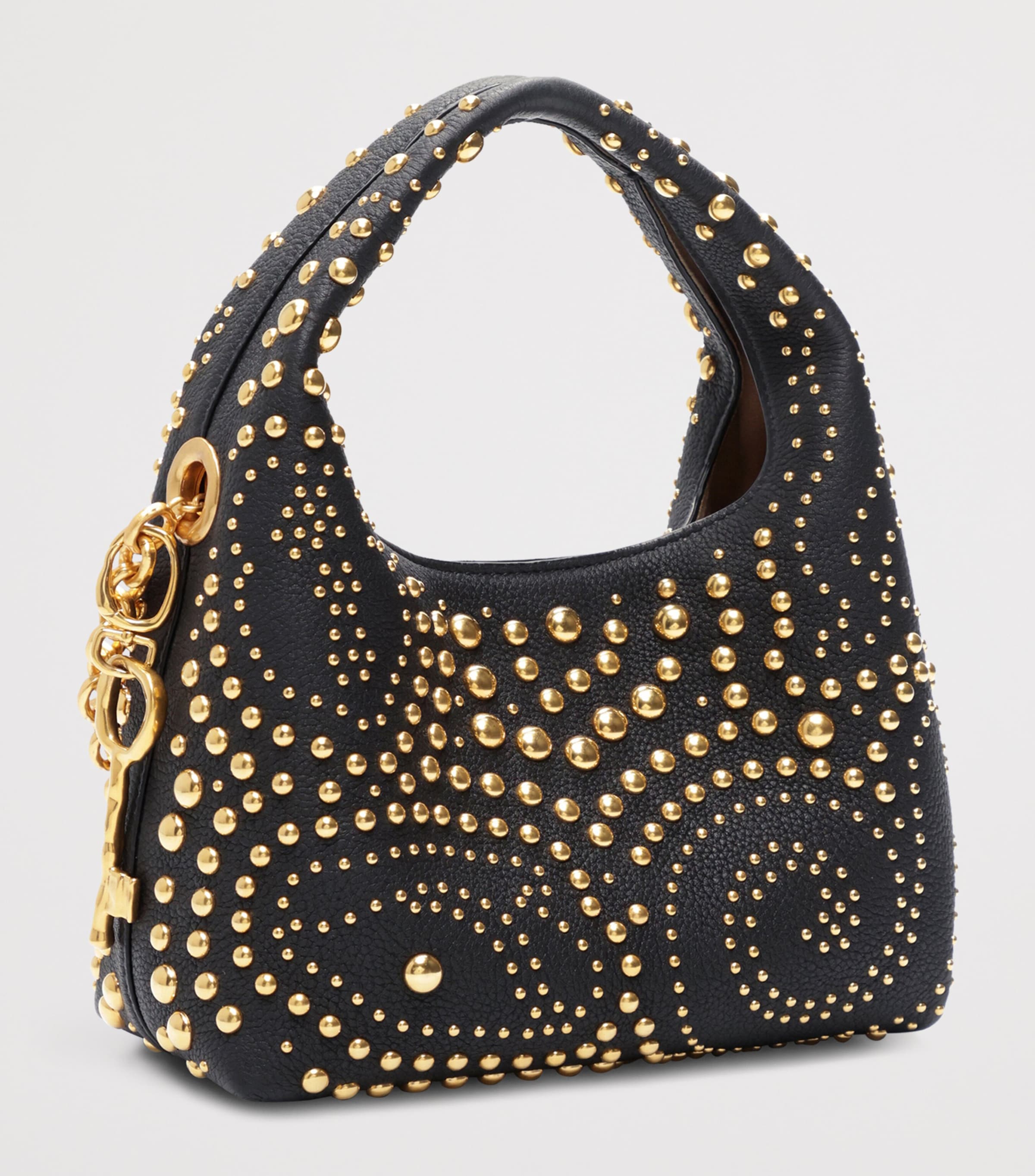 Mini Calfskin Studded Soufflé Shoulder Bag
