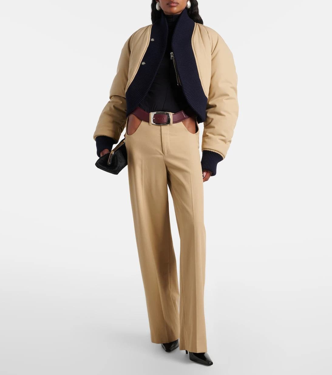 Jean Paul Gaultier - Cropped cotton bomber jacket