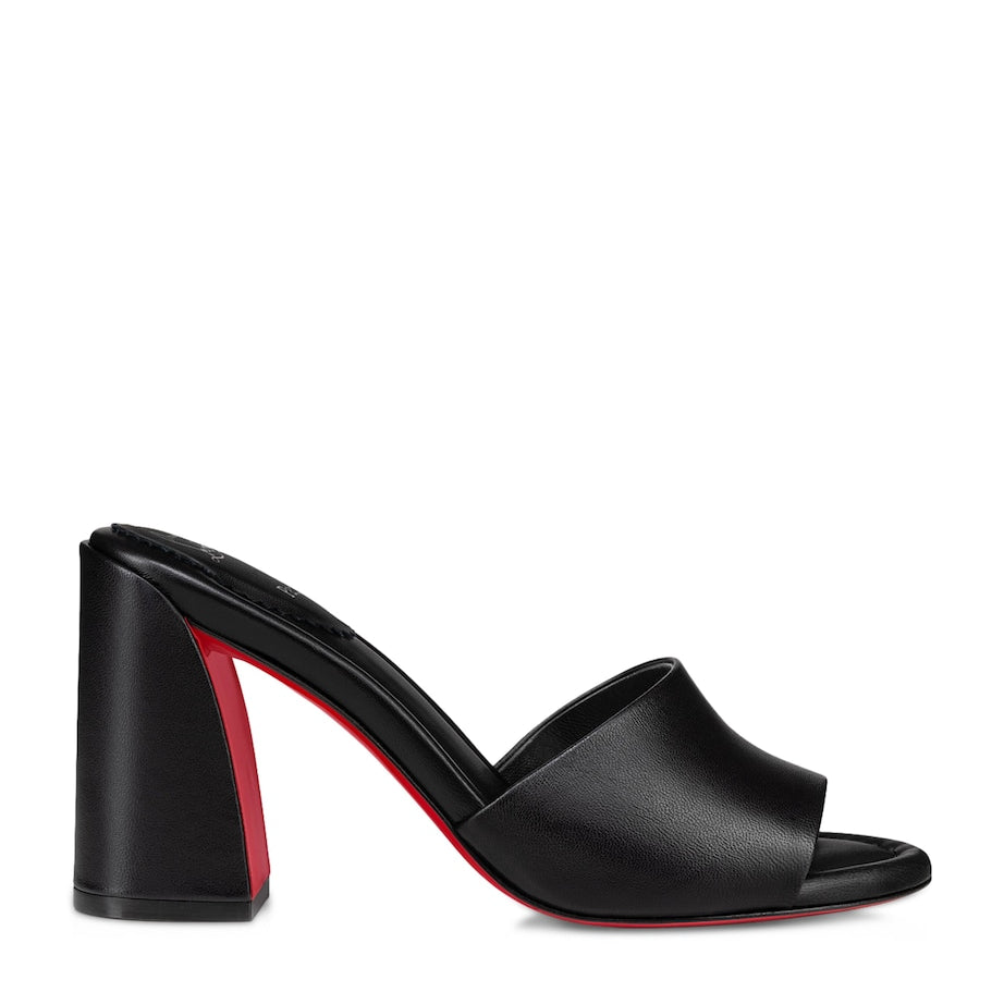Christian Louboutin Black Jane Nappa Mules 85