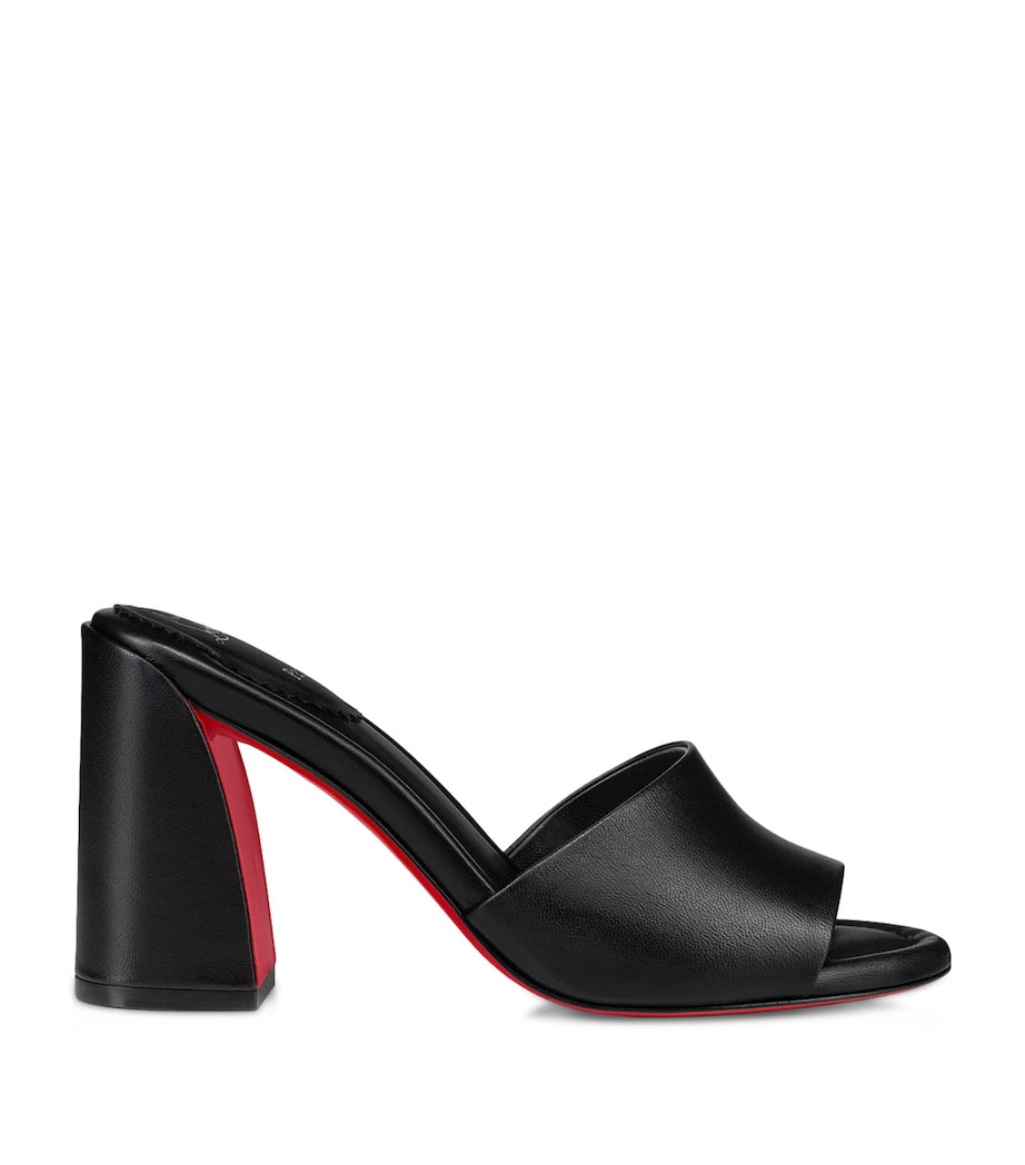 Christian Louboutin Black Jane Nappa Mules 85