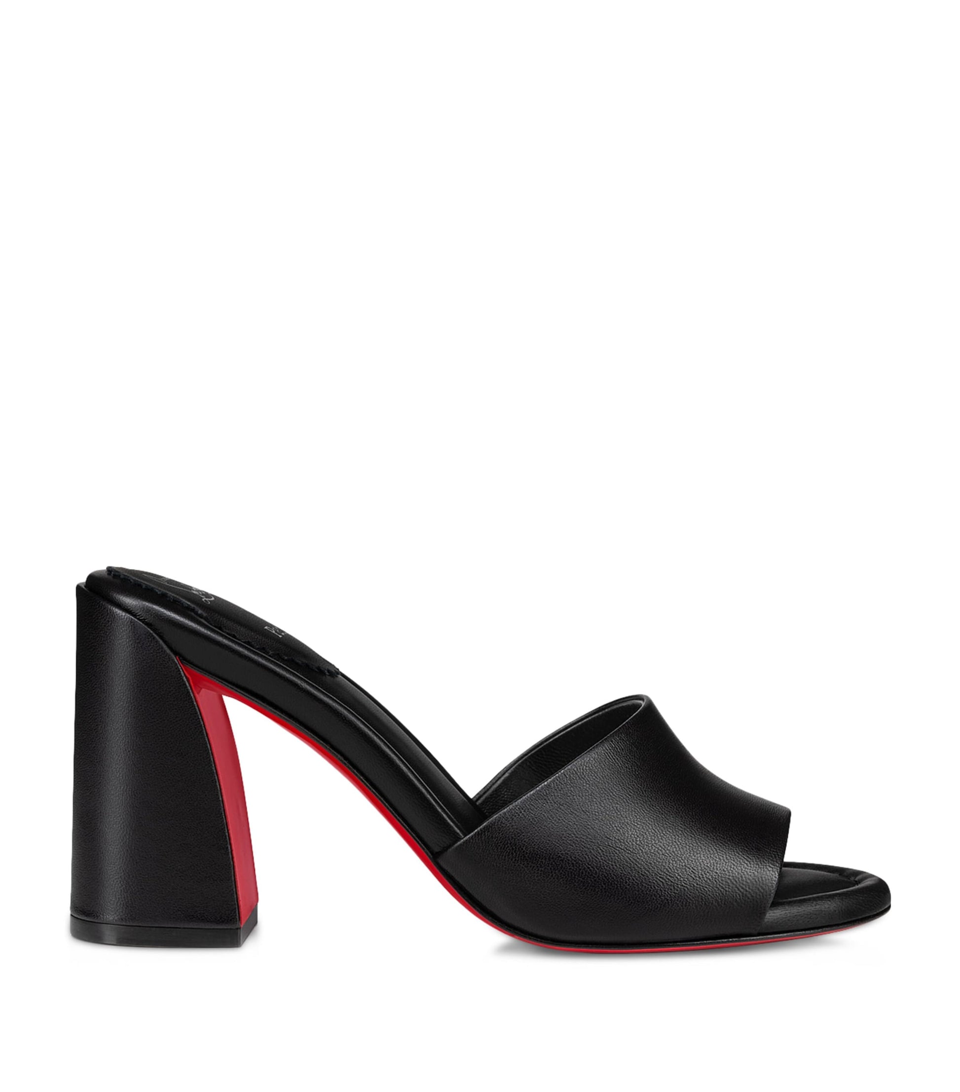 Christian Louboutin Black Jane Nappa Mules 85