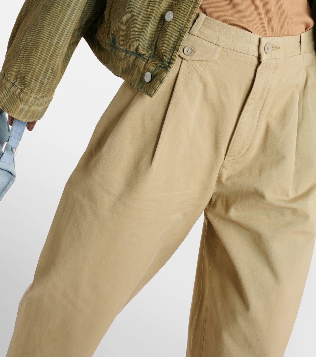 Agolde - Becker wide-leg cotton twill chinos