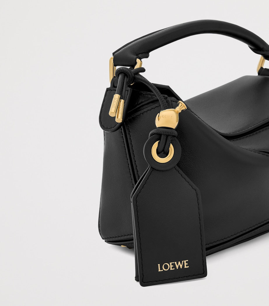 LOEWE Black x Paula's Ibiza Mini Lambskin Puzzle Top-Handle Bag