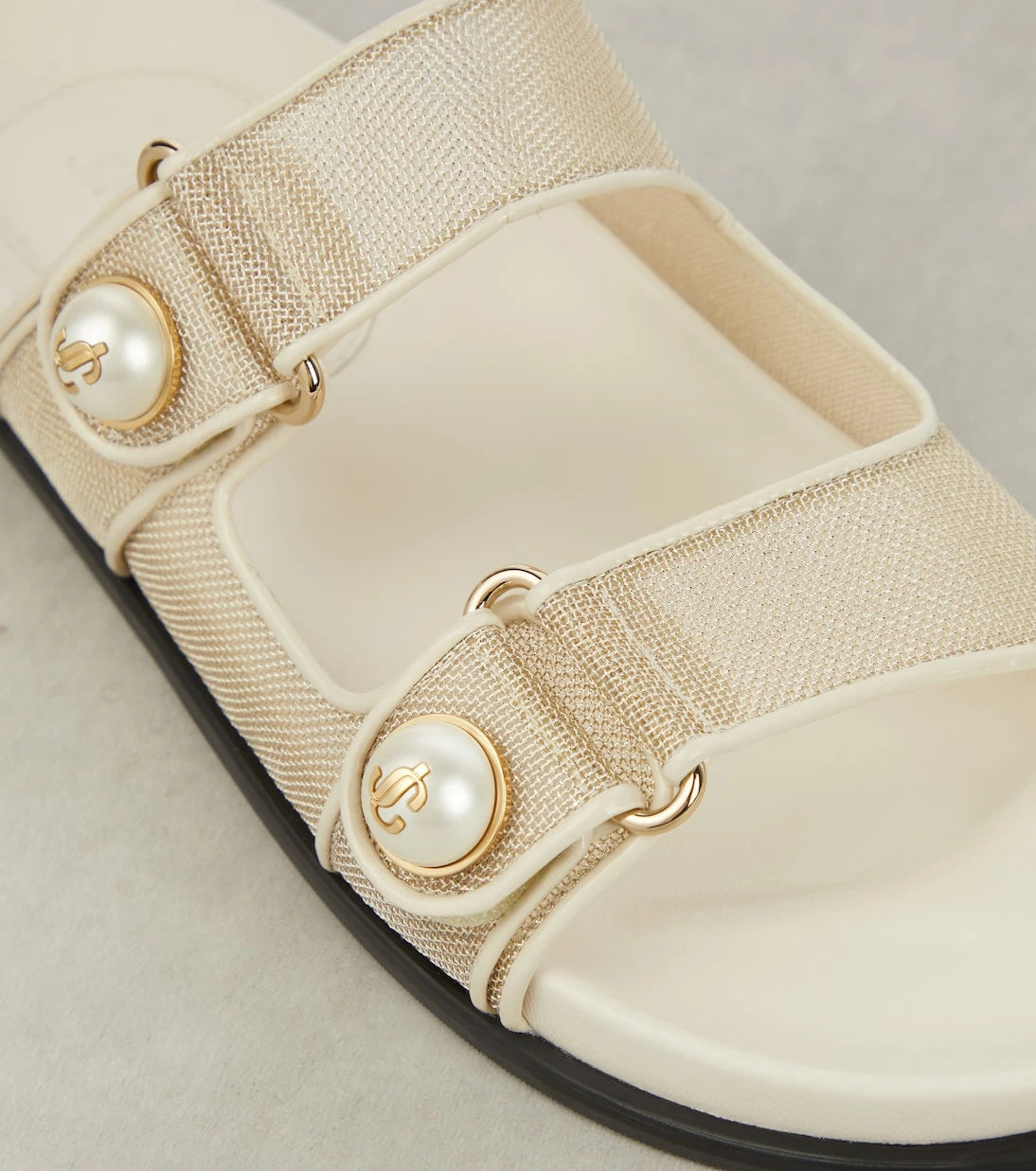 Jimmy Choo - Fayence leather-trimmed sandals