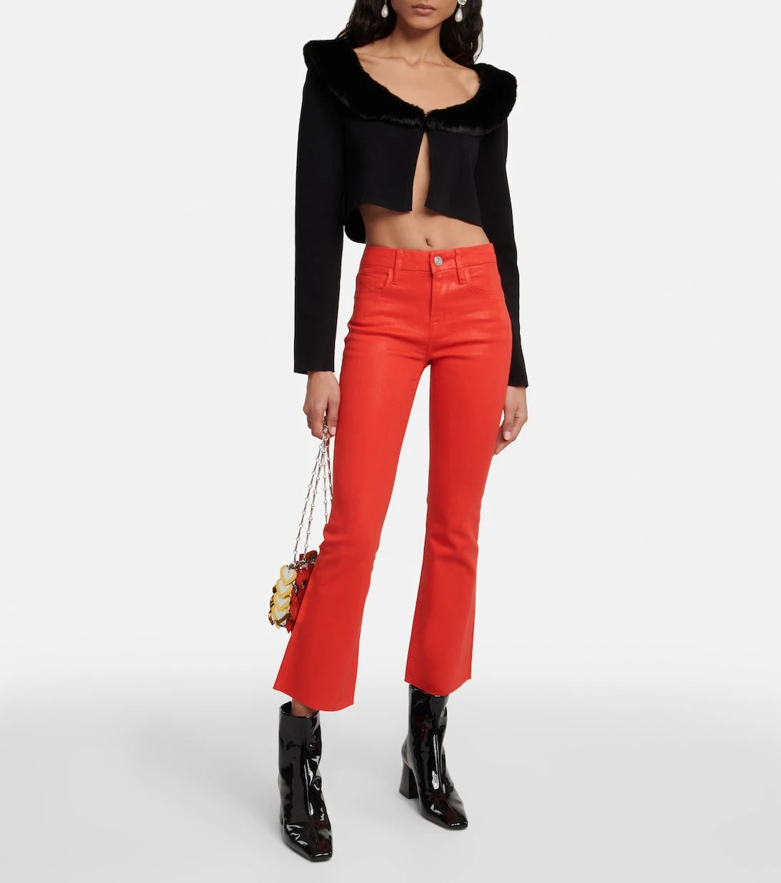 Frame - Le Crop Mini Boot high-rise jeans