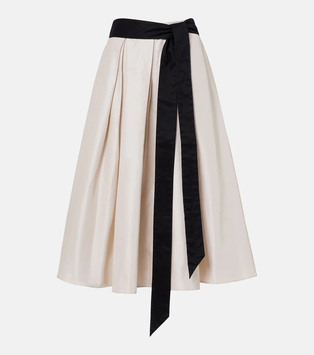 'S Max Mara - Baschi pleated cotton-blend midi skirt