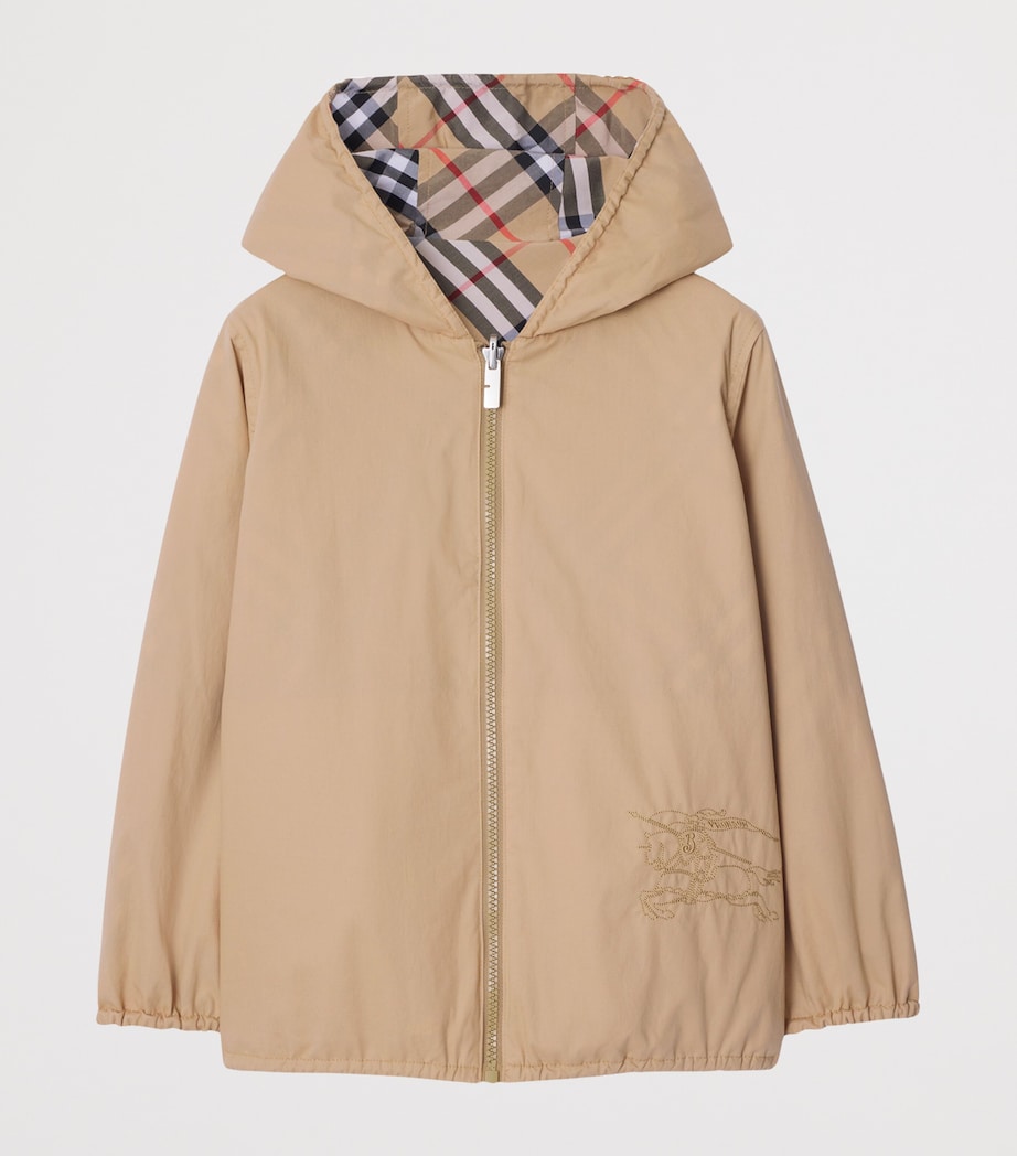Burberry Kids Reversible Check Hooded Jacket (3-12 Years)