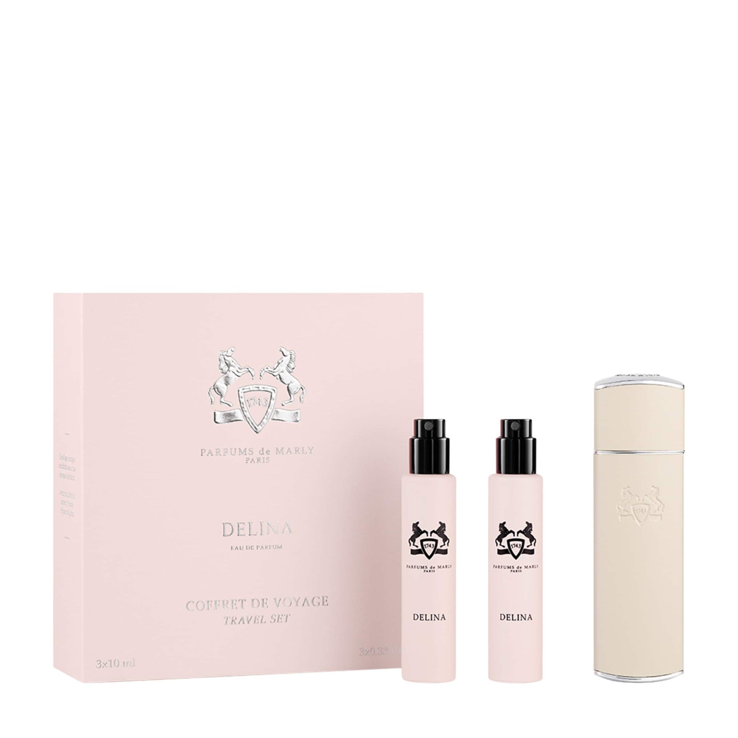 Delina Eau De Parfum Sprays and Case Travel Set (3 x 10ml)