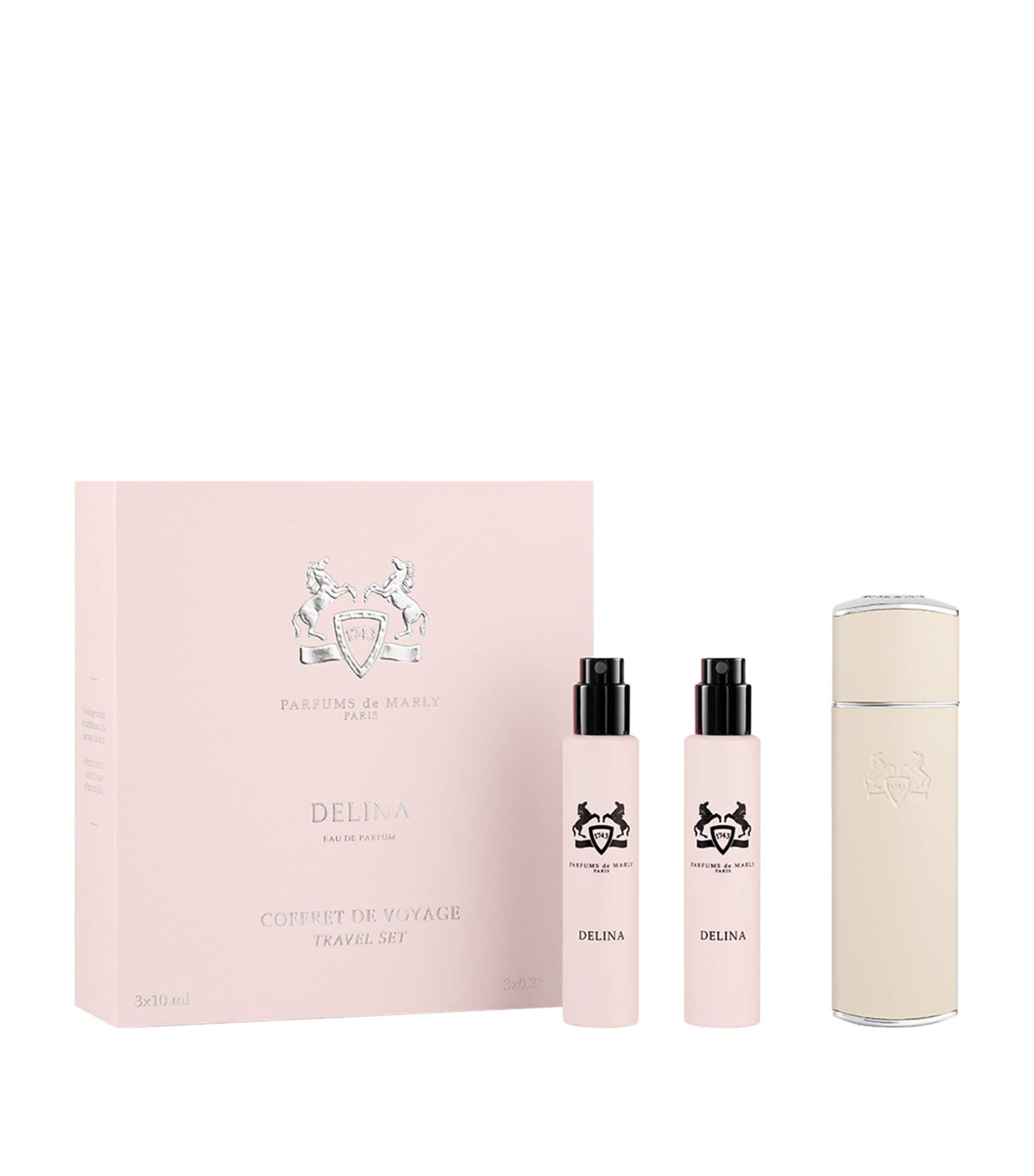 Delina Eau De Parfum Sprays and Case Travel Set (3 x 10ml)