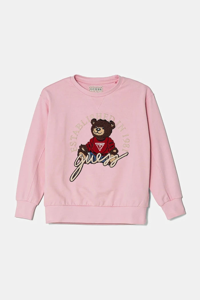Детски памучен суичър Guess
