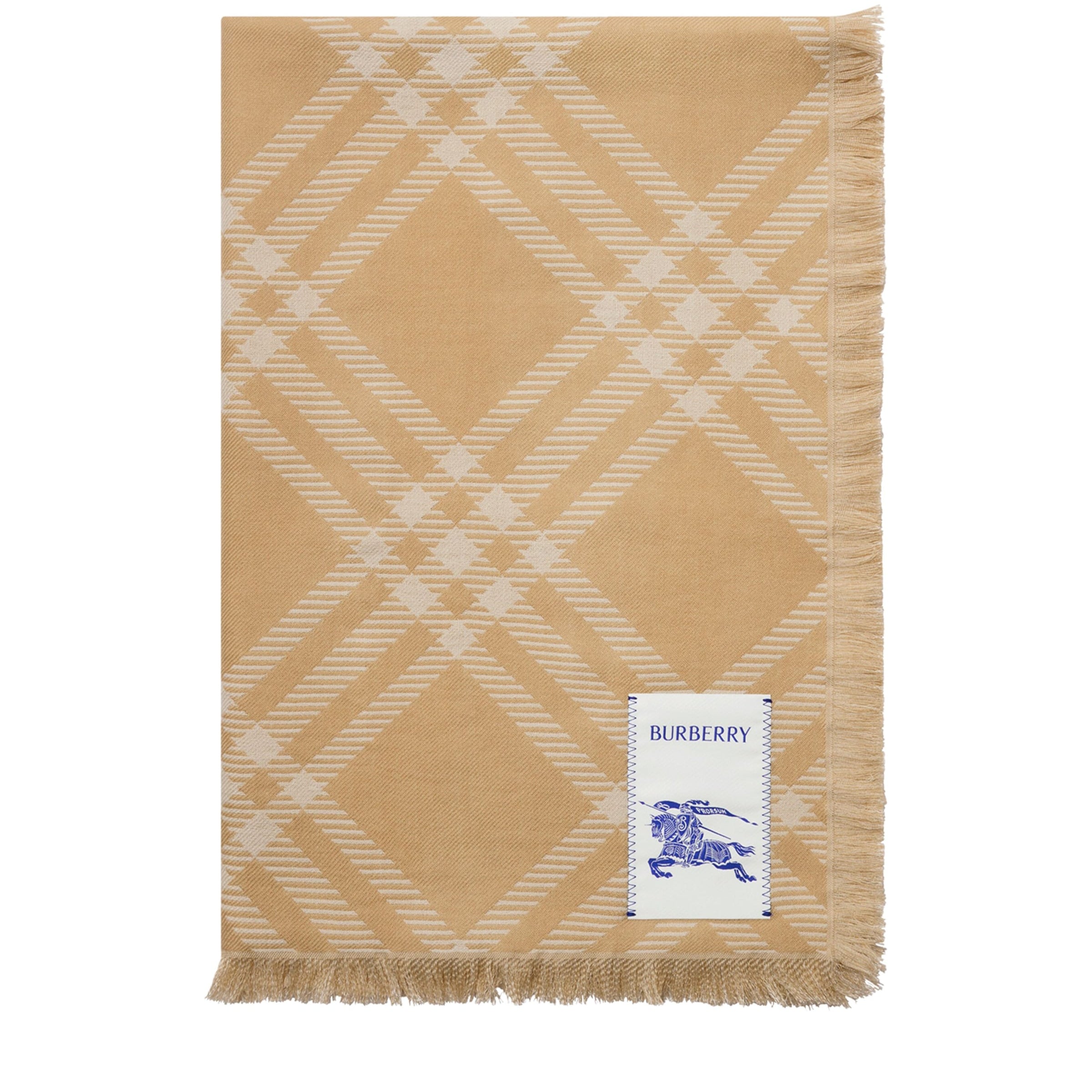 Burberry Wool-Silk Wide Check Scarf