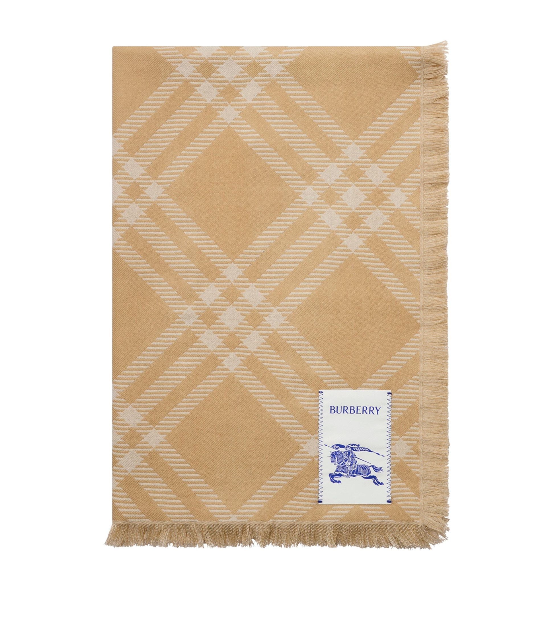 Burberry Wool-Silk Wide Check Scarf