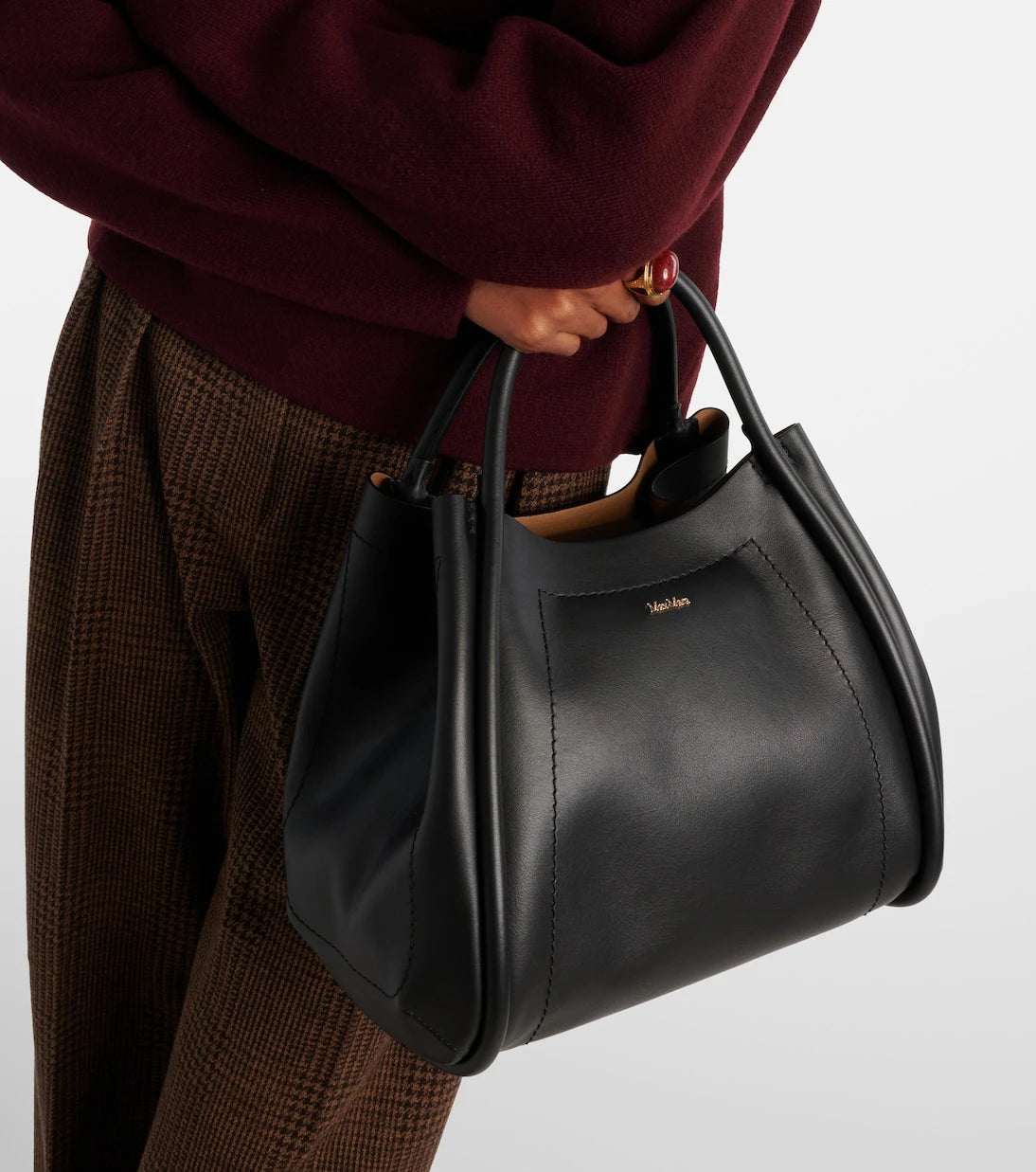 Max Mara - Marin Small leather tote bag