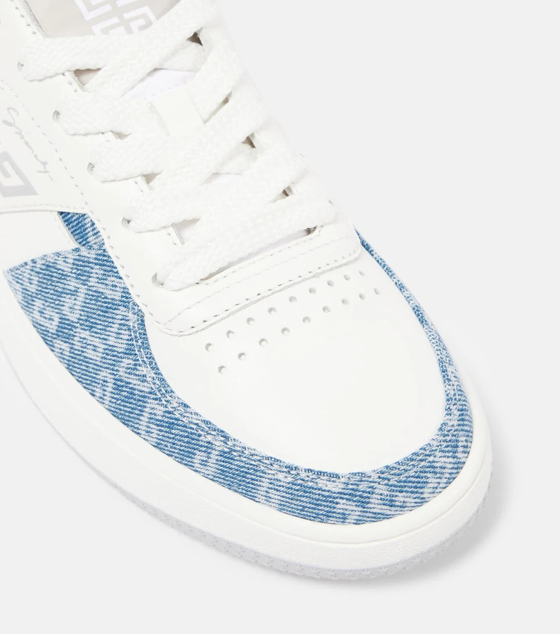 Givenchy - G Move leather and denim sneakers