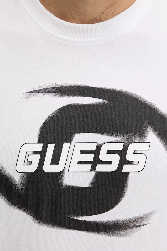 Памучна тениска Guess LOKNI