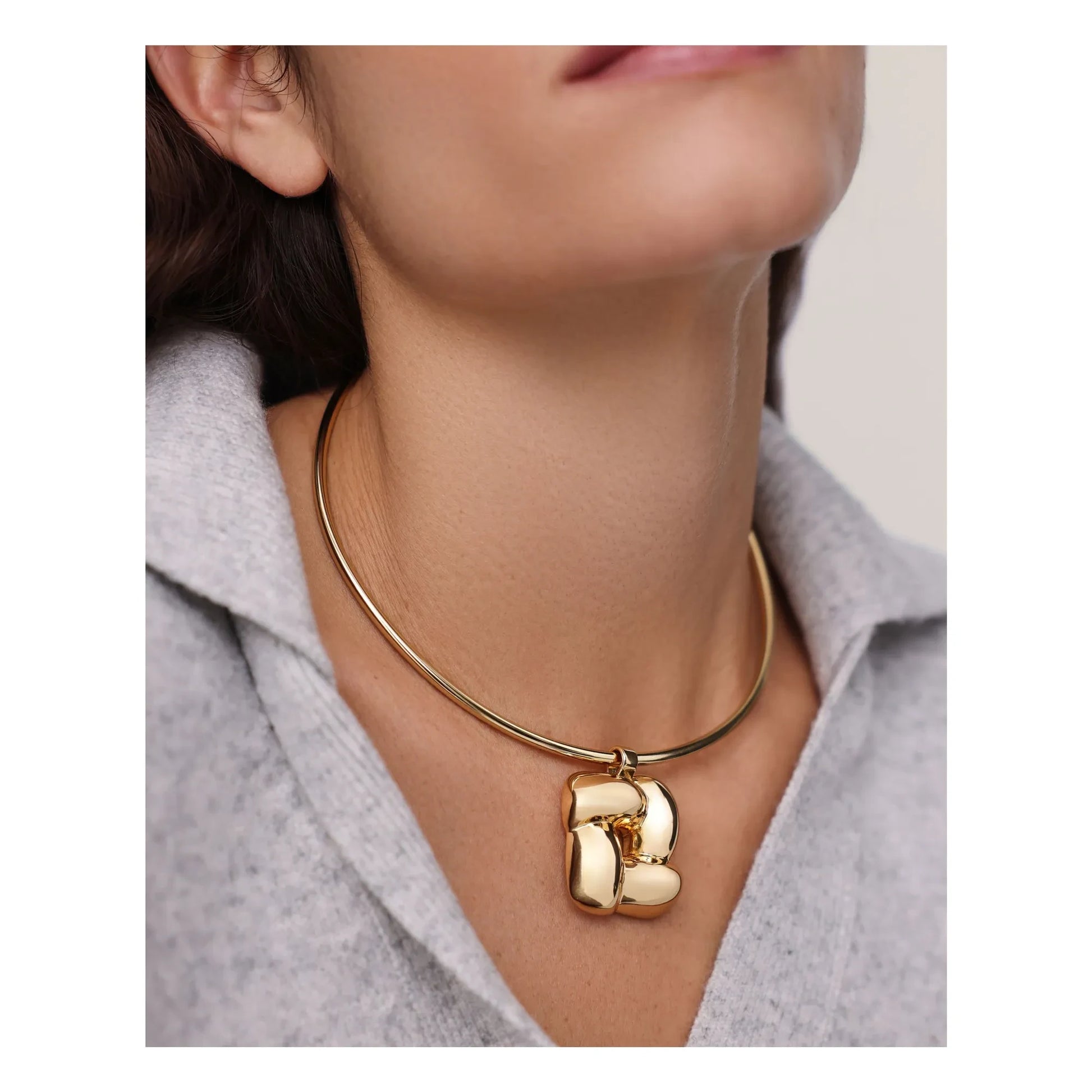 Jenny Bird - Woven Square necklace | Gold