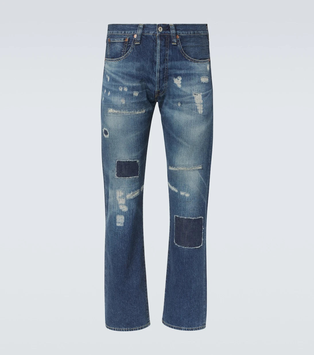 Junya Watanabe - Distressed straight jeans