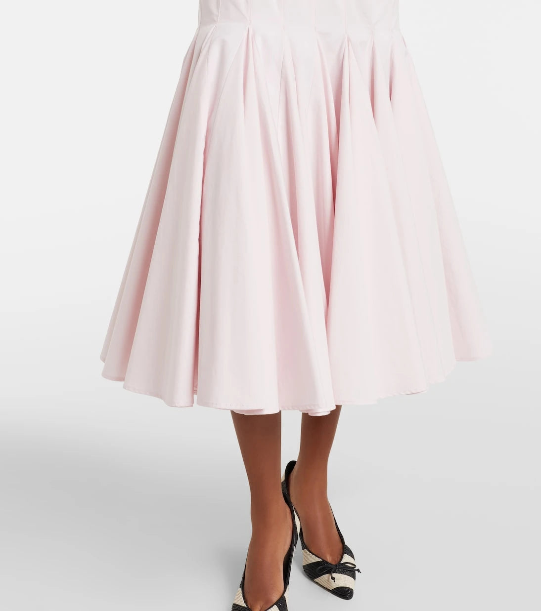 Jacquemus - Agave pleated cotton poplin midi dress